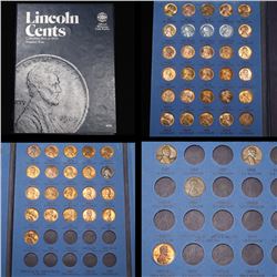 Partial Lincoln cent book 1941-1971 55 coins