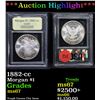 Image 1 : ***Auction Highlight*** 1882-cc Morgan Dollar $1 Graded GEM++ Unc By USCG (fc)