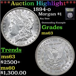 ***Auction Highlight*** 1894-o Morgan Dollar $1 Graded Select Unc By USCG (fc)
