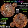 Image 1 : ***Auction Highlight*** 1846-p Seated Half Dollar 50c Graded Select+ Unc By USCG (fc)