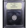 Image 4 : ***Auction Highlight*** 1851-o Three Cent Silver 3cs Graded Select Unc By USCG (fc)
