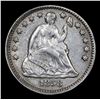 Image 2 : 1858-p Seated Liberty Half Dime 1/2 10c Grades Select AU