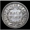 Image 3 : 1858-p Seated Liberty Half Dime 1/2 10c Grades Select AU