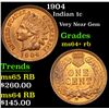Image 1 : 1904 Indian Cent 1c Grades Choice+ Unc RB