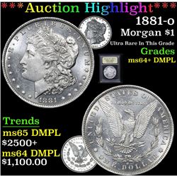 ***Auction Highlight*** 1881-o Morgan Dollar $1 Graded Choice Unc+ DMPL By USCG (fc)