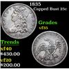 Image 1 : 1835 Capped Bust Quarter 25c Grades vf++