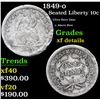 Image 1 : 1849-o Seated Liberty Dime 10c Grades xf details