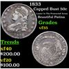 Image 1 : 1833 Capped Bust Half Dollar 50c Grades vf++