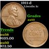 Image 1 : 1911-d Lincoln Cent 1c Grades Select AU