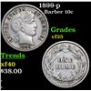 Image 1 : 1899-p Barber Dime 10c Grades vf+