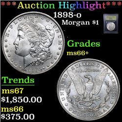 ***Auction Highlight*** 1898-o Morgan Dollar $1 Graded GEM++ Unc By USCG (fc)