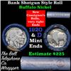 Image 1 : Buffalo Nickel Shotgun Roll in Old Bank Style 'Bell Telephone'  Wrapper 1920 & d Mint Ends