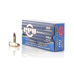 Prvi Partizan, Pistol, 9MM, 115 Grain, Full Metal Jacket, Fifty (50) per box, rs, PPU-R92