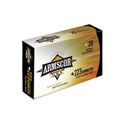 Armscor, Ammunition, 223 Rem, 62 Grain, Full Metal Jacket, 20 Count Box, FAC223-8N rs