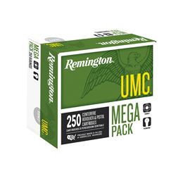 Remington, UMC, .40SW, 180 Grain, Full Metal Jacket, Mega Pack, 250 Rounds