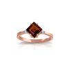 Image 1 : Genuine 1.77 ctw Garnet & Diamond Ring 14KT Rose Gold