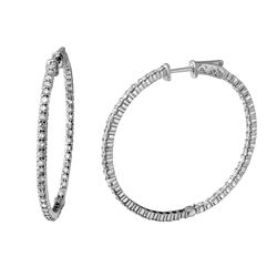 2.71 CTW Diamond Earrings 14K White Gold