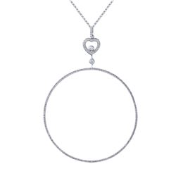 1.4 CTW Diamond Necklace 14K White Gold
