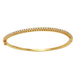 0.84 CTW Diamond Bangle 14K Yellow Gold