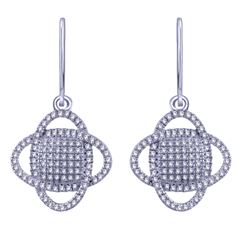 0.32 CTW Diamond Earrings 14K White Gold