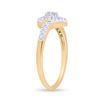 Image 3 : 0.18 CTW Diamond Teardrop Ring 10kt Yellow Gold