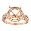 Image 1 : 0.44 CTW Diamond Semi Mount Ring 14K Rose Gold