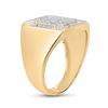 Image 4 : 0.33 CTW Diamond Square Cluster Ring 10kt Yellow Gold