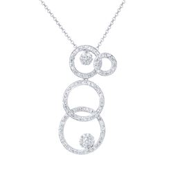 0.82 CTW Diamond Necklace 14K White Gold