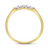 Image 4 : 0.15 CTW Diamond Single Row 5-stone Ring 10kt Yellow Gold