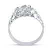 Image 3 : 0.25 CTW Diamond Cluster Nugget Ring 10kt White Gold