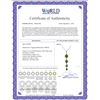 Image 2 : Genuine 3.9 ctw Peridot Necklace 14KT White Gold