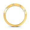 Image 4 : 0.15 CTW Diamond Wedding Machine-Set Ring 14kt Yellow Gold