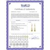 Image 2 : Genuine 1.30 ctw Peridot Earrings 14KT Yellow Gold