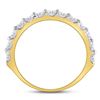 Image 4 : 1 CTW Diamond Single Row Ring 14kt Yellow Gold