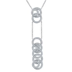 0.45 CTW Diamond Necklace 14K White Gold