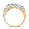 Image 3 : 0.57 CTW Diamond Graduated Crossover Ring 14kt Yellow Gold