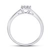 Image 4 : 0.14 CTW Diamond Cluster Ring 10kt White Gold