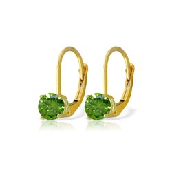 Genuine 1.0 ctw Diamond Anniversary Earrings 14KT Yellow Gold