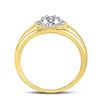 Image 4 : 0.10 CTW Diamond Circle Cluster Ring 10kt Yellow Gold