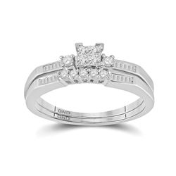 0.32 CTW Diamond Bridal Wedding Engagement Ring 10kt White Gold