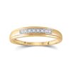 Image 3 : 0.20 CTW Diamond Cluster Matching Bridal Wedding Ring 10kt Yellow Gold