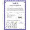 Image 2 : Genuine 2.4 ctw Peridot Earrings 14KT White Gold