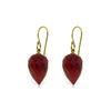 Image 1 : Genuine 26.1 ctw Ruby Earrings 14KT Yellow Gold