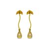 Image 1 : Genuine 3.4 ctw Citrine Earrings 14KT Yellow Gold