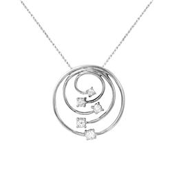 0.33 CTW Diamond Necklace 14K White Gold