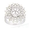 Image 1 : 1.69 CTW Diamond Semi Mount Ring 18K White Gold