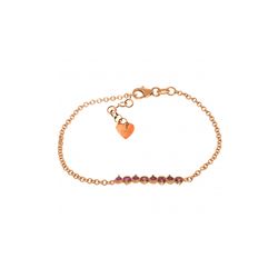 Genuine 1.55 ctw Ruby Bracelet 14KT Rose Gold