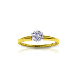 Genuine 0.25 ctw Diamond Anniversary Ring 14KT Yellow Gold