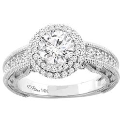 1.19 CTW Diamond Ring 14K White Gold