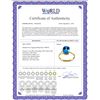 Image 2 : Genuine 2.2 ctw Blue Topaz Ring 14KT Yellow Gold